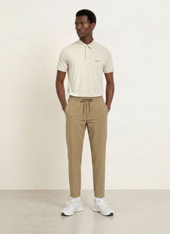 BOSS Funktionelt poloshirt GOC Regular Fit GRÅ