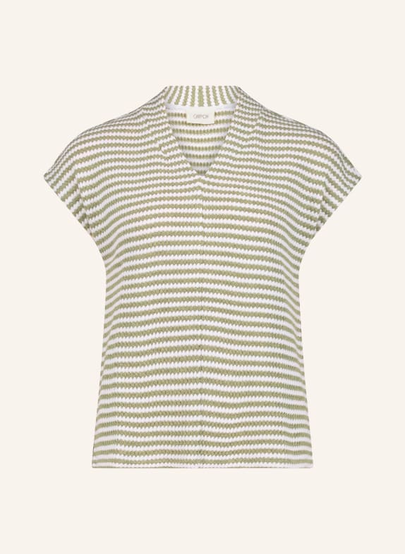 CARTOON Gebreid shirt CRÈME / LICHTGROEN