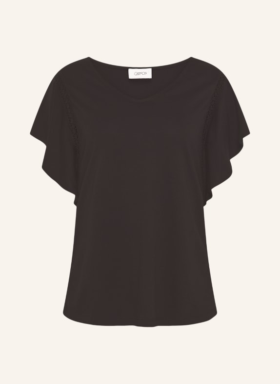 CARTOON T-shirt met volants MARRON FONCÉ