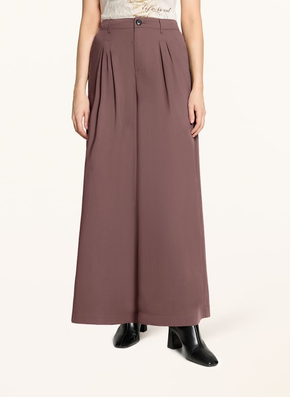 CARTOON Wide-leg trousers DARK BROWN