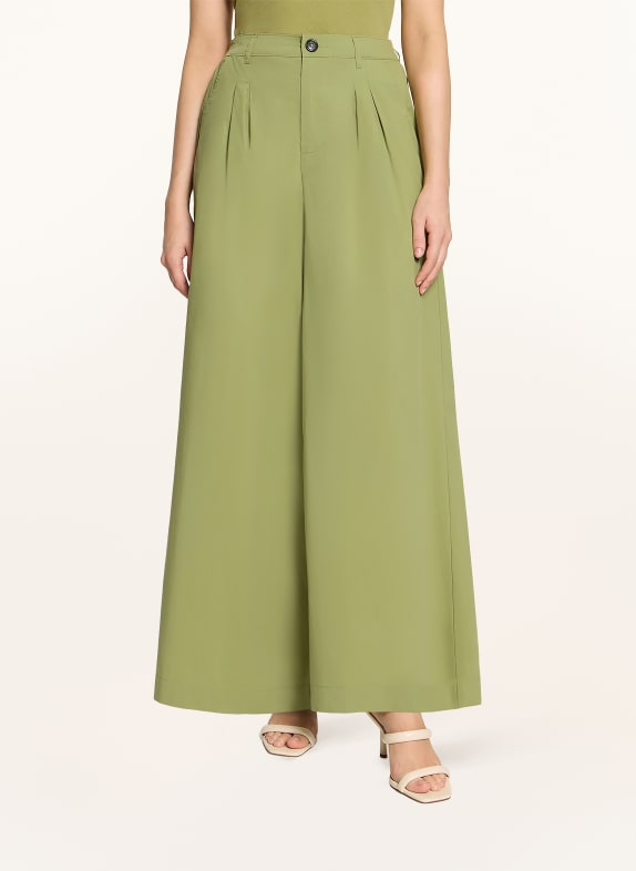 CARTOON Wide-leg trousers LIGHT GREEN