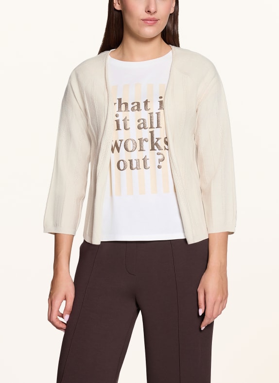 CARTOON Knit wrap with 3/4 sleeves CREAM