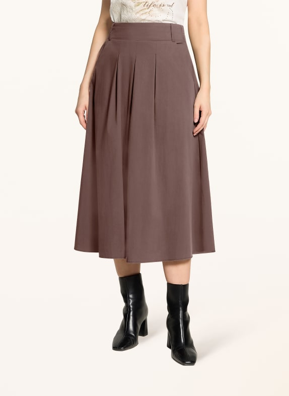 CARTOON Plooirok MARRON FONCÉ