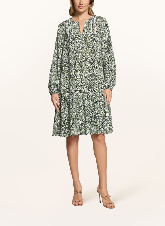 CARTOON Dress GREEN / WHITE / BLACK