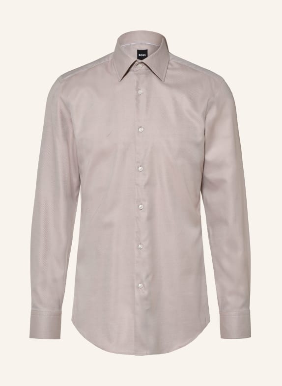 BOSS Skjorta HANK Slim Fit BEIGE