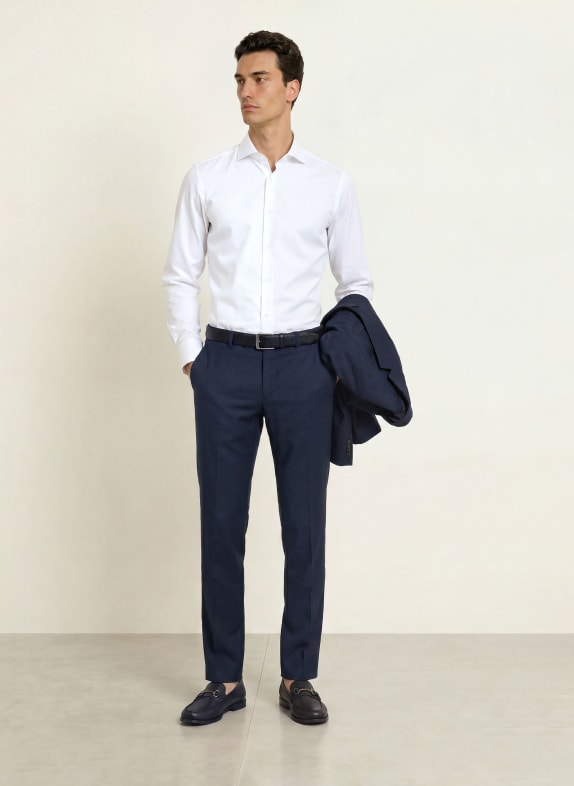 BOSS Overhemd HANK Slim Fit WIT