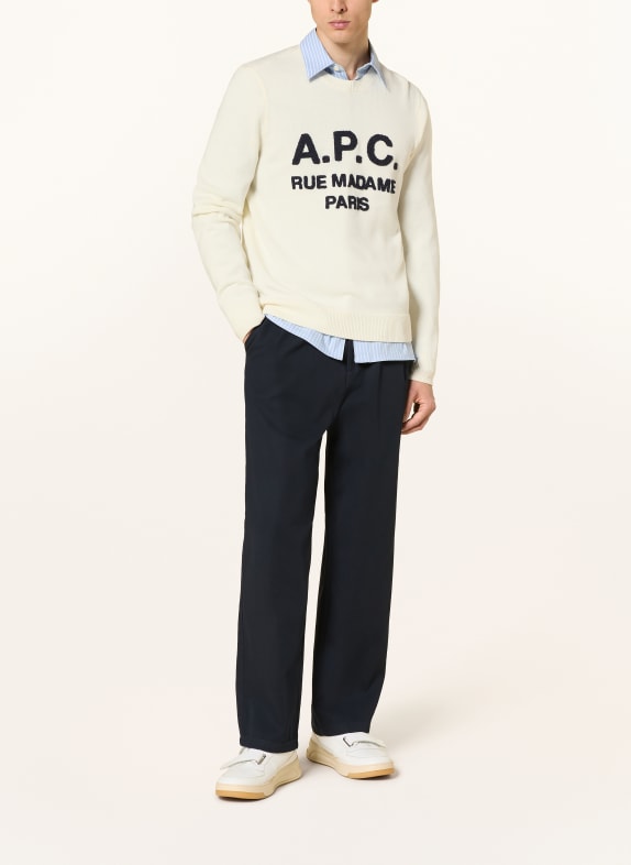A.P.C. Trui MAURICE ECRU / ZWART