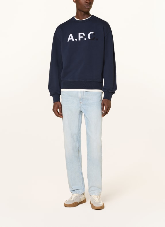 A.P.C. Sweatshirt DONKERBLAUW