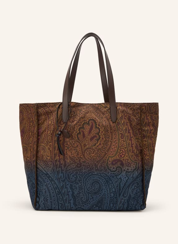 ETRO Shopper DUNKELBRAUN / DUNKELROT / BLAU