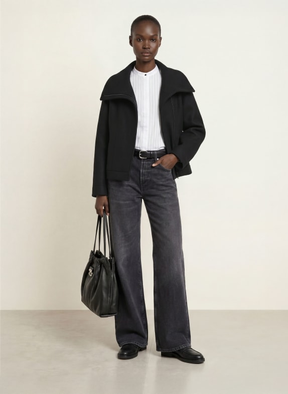 HARRIS WHARF LONDON Kastenjacke SCHWARZ