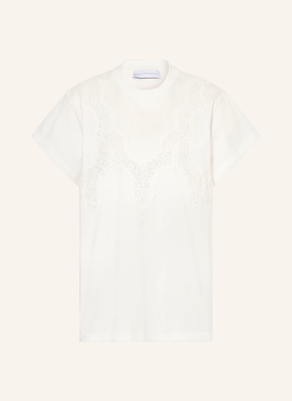 STELLA McCARTNEY T-Shirt mit Spitze WEISS