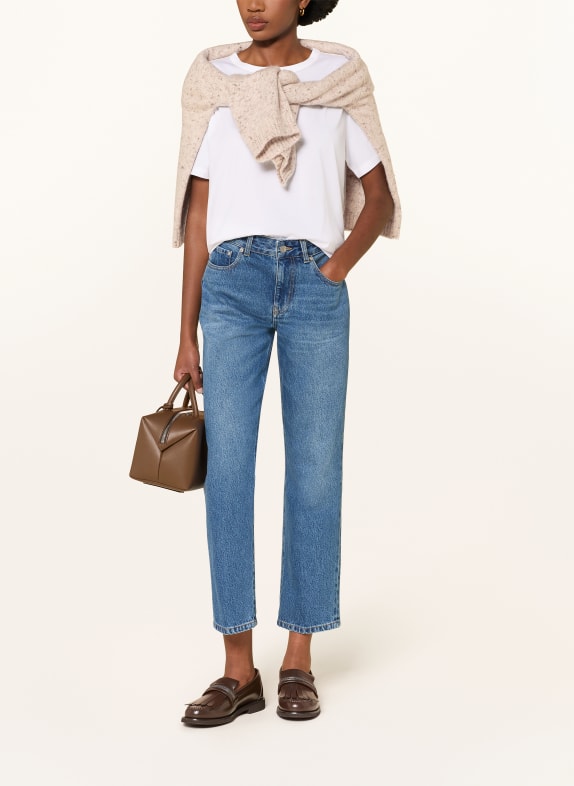 FABIANA FILIPPI T-shirt met sieradenparels WIT
