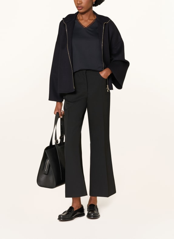 FABIANA FILIPPI T-shirt met sieradenparels DONKERBLAUW