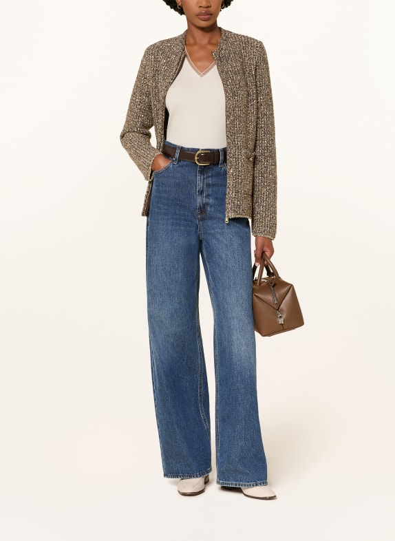 FABIANA FILIPPI Longsleeve met sierparels ECRU