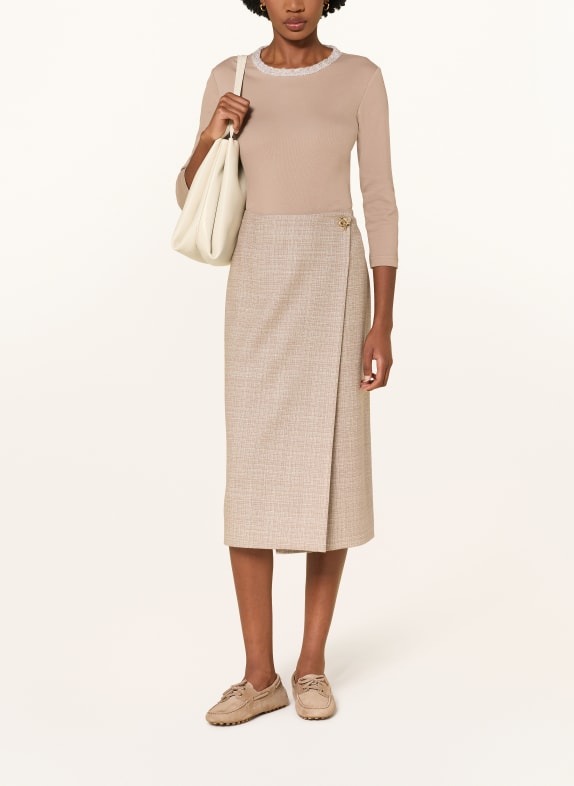 FABIANA FILIPPI Shirt met 3/4-mouwen BEIGE