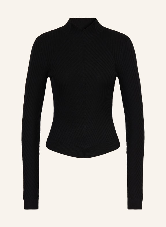 VICTORIA BECKHAM Pullover aus Merinowolle SCHWARZ