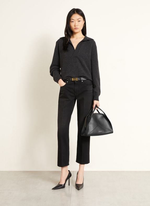 VICTORIA BECKHAM Trui met kasjmier DONKERGRIJS