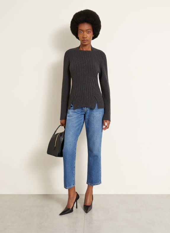 VICTORIA BECKHAM Trui met kasjmier DONKERGRIJS