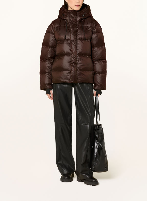WITHBLACK Lightweight-Daunenjacke PENNY DUNKELBRAUN