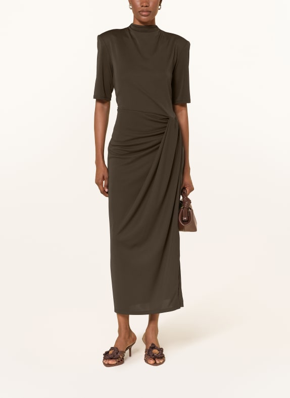 ROTATE Jerseykleid KHAKI