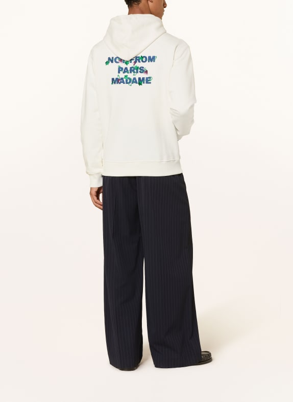 DRÔLE DE MONSIEUR Hoodie WIT / GROEN / DONKERBLAUW