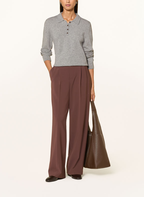 GANT Strick-Poloshirt GRAU