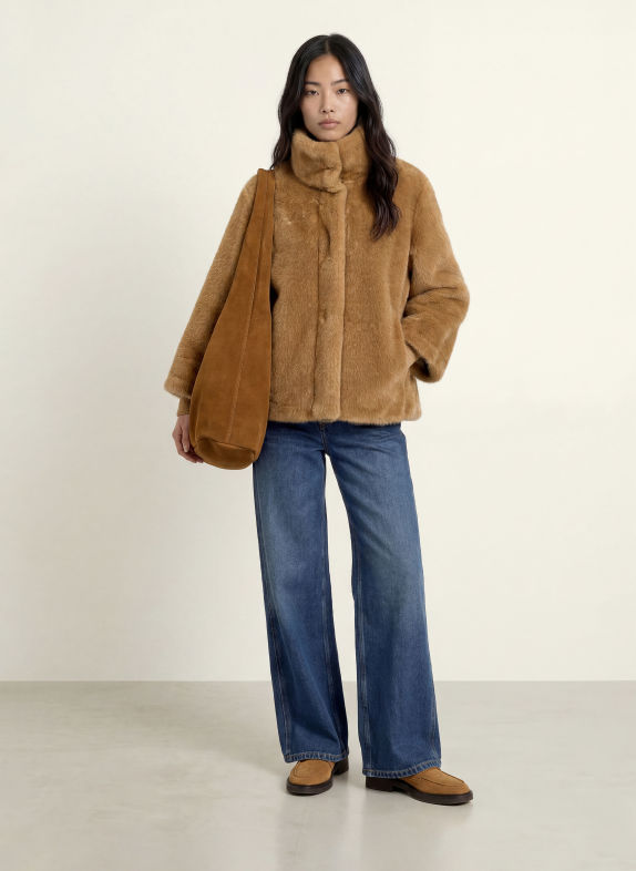 FUCHS SCHMITT Kunstfell-Jacke MADISON CAMEL