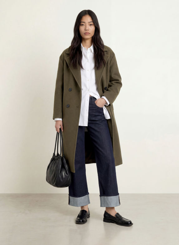 FUCHS SCHMITT Wollmantel BRISBANE KHAKI