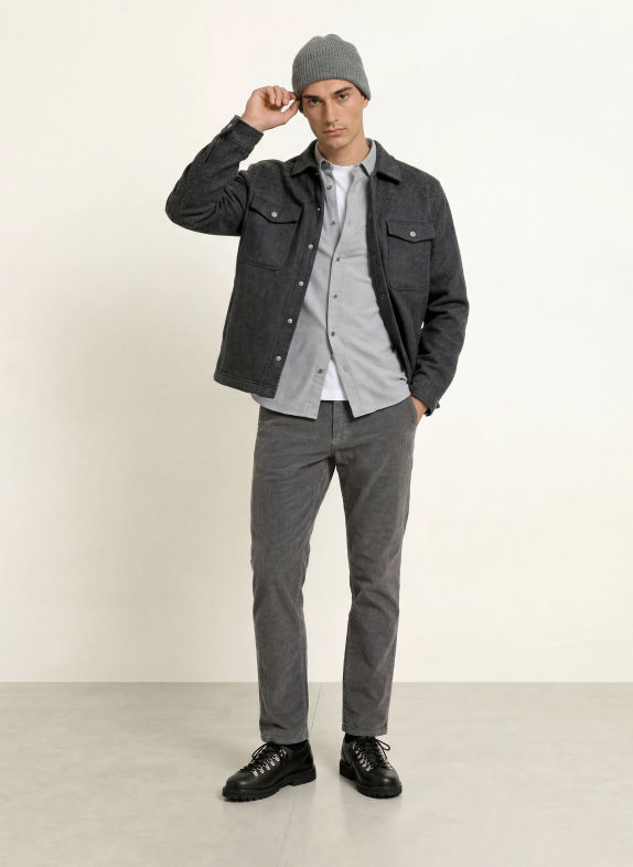 GANT Surchemise en polaire GRIS FONCÉ