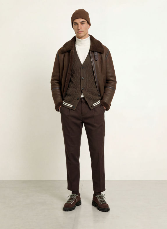 GANT Cardigan KHAKI / WHITE