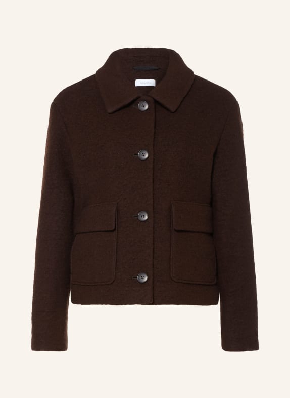 darling harbour Boxy jacket 0056 DUNKELBRAUN
