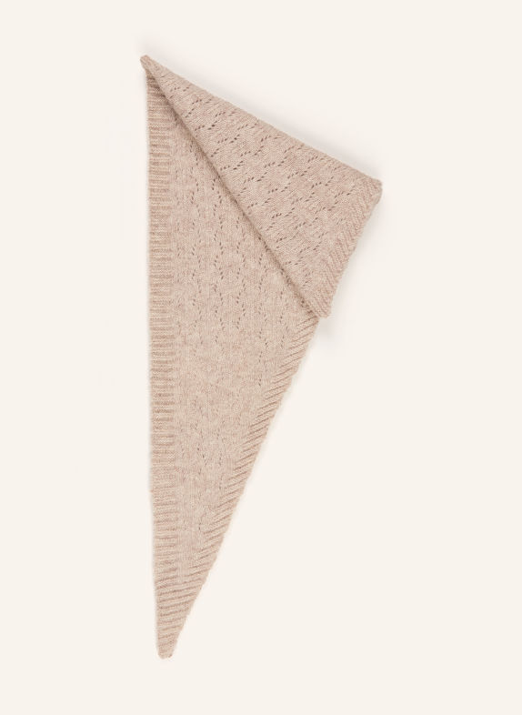 MSCH COPENHAGEN Driehoekssjaal MSCHLOWEE POINTELLE BEIGE