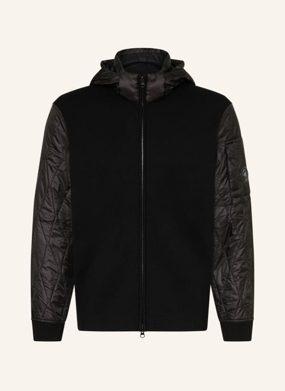C.P. COMPANY Jacke im Materialmix SCHWARZ