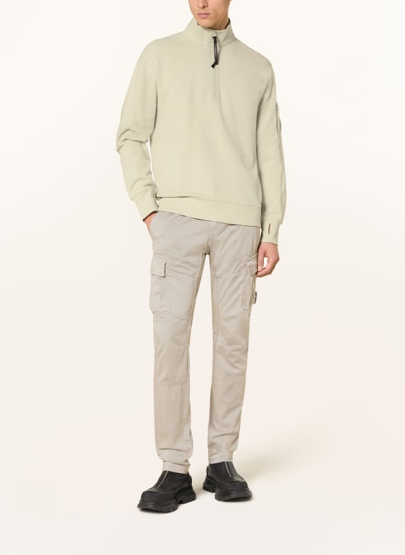 C.P. COMPANY Sweater met halve rits BEIGE