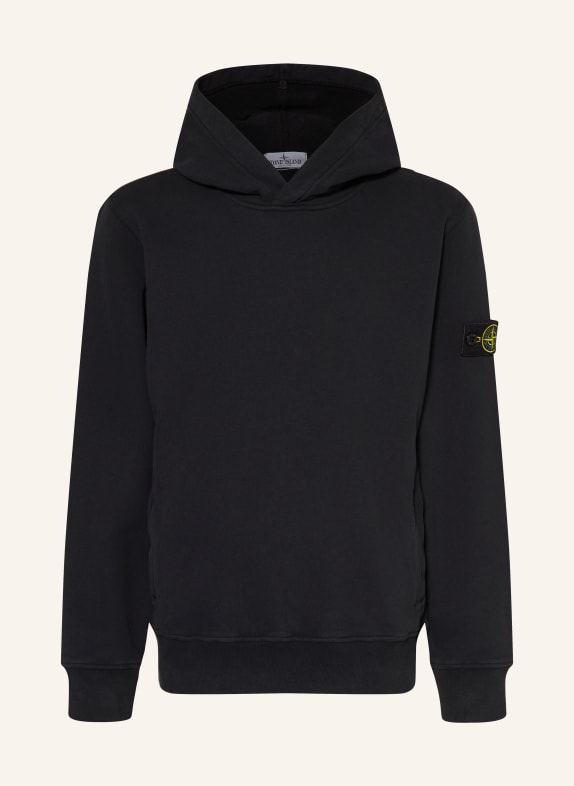 STONE ISLAND JUNIOR Bluza z kapturem CZARNY
