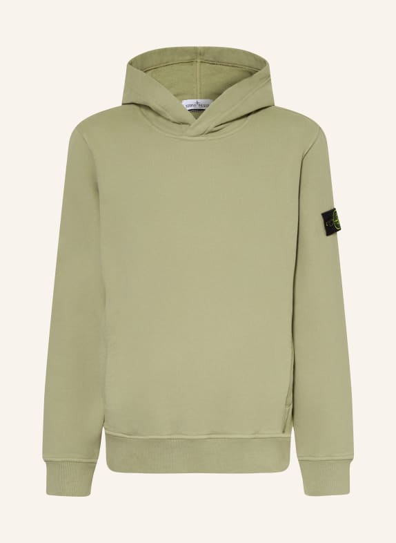 STONE ISLAND JUNIOR Bluza z kapturem OLIWKOWY
