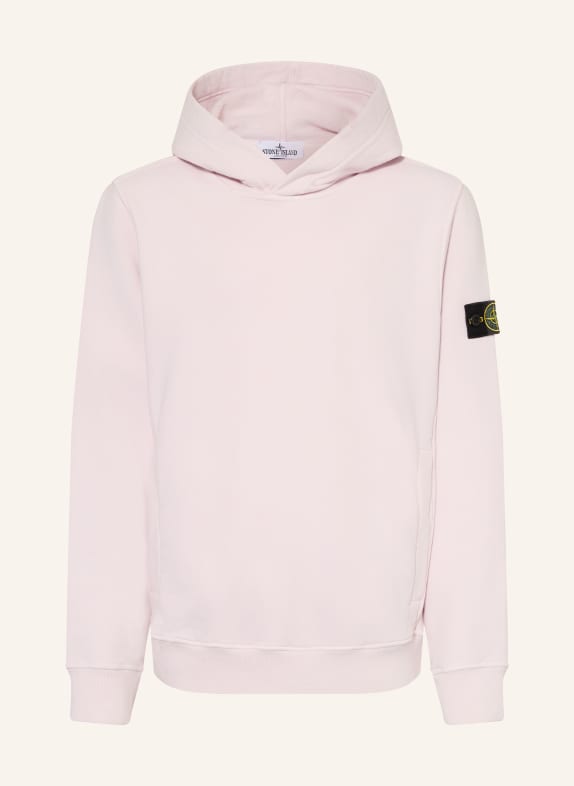 STONE ISLAND JUNIOR Bluza z kapturem JASNORÓŻOWY
