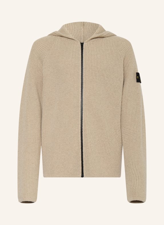 STONE ISLAND JUNIOR Kardigan BEŻOWY