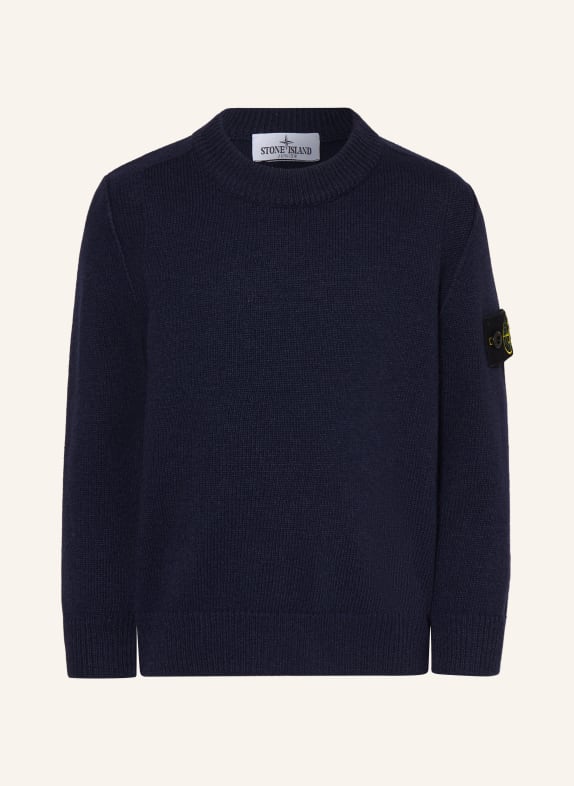 STONE ISLAND JUNIOR Sweter GRANATOWY
