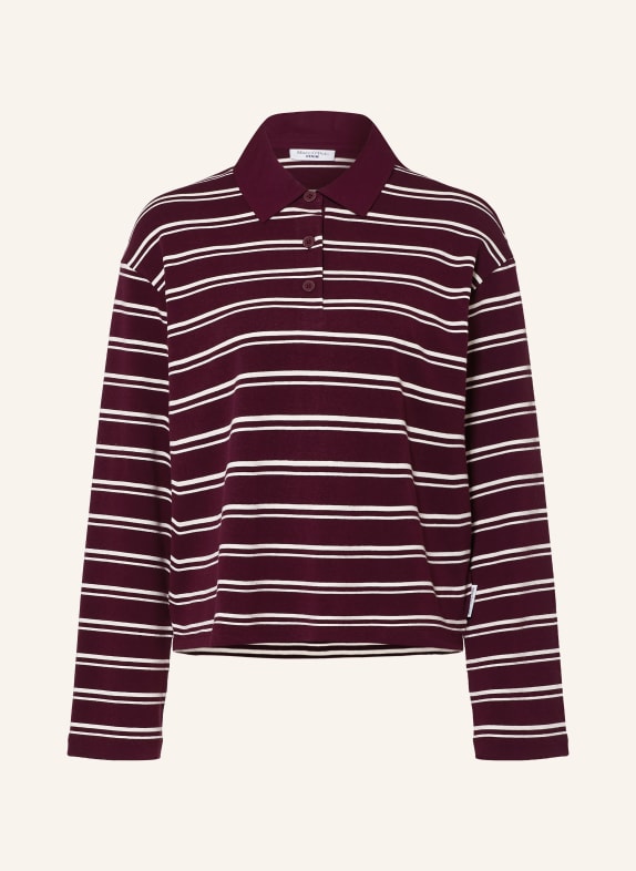 Marc O'Polo DENIM Polo en jersey ROUGE FONCÉ / ÉCRU