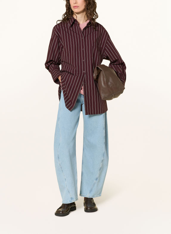 Marc O'Polo DENIM Shirt blouse DARK RED / WHITE