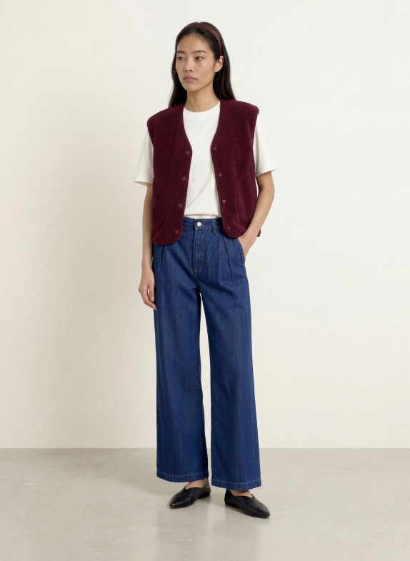 Marc O'Polo DENIM Wide leg jeans 4440 Dark Blue_Multi_01