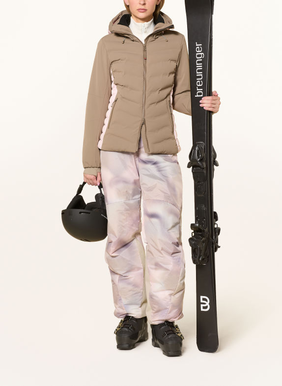 FIRE+ICE Veste de ski JANKA4 MARRON CLAIR / ROSE CLAIR