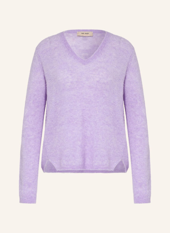 MOS MOSH Sweter MMMAPE SOPHIA JASNOFIOLETOWY
