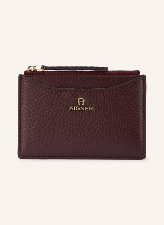 AIGNER Kartenetui MARIKA DUNKELROT / GOLD