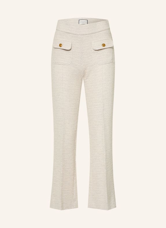 SEDUCTIVE Bouclé-Hose NANETTE mit Glitzergarn CREME / GOLD