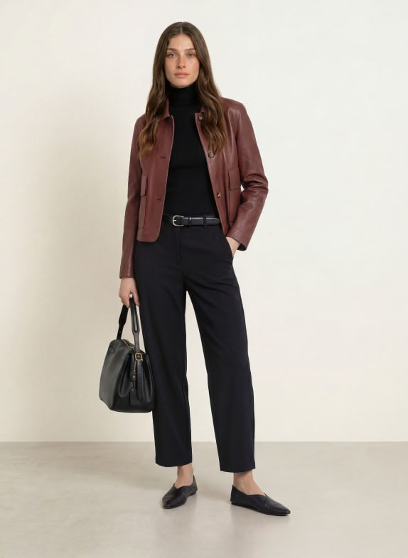 RAFFAELLO ROSSI 7/8 broek PHIBI ZWART