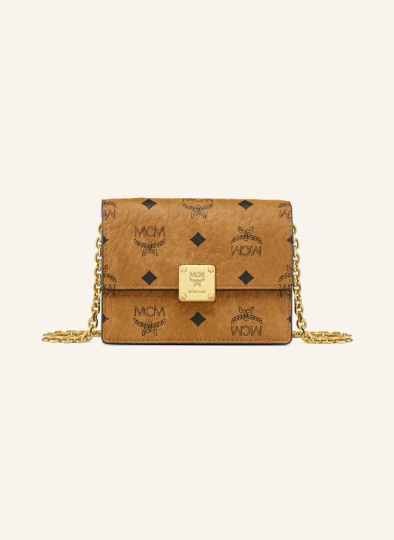 MCM Wallet on Chain AREN VISETOS COGNAC / SCHWARZ