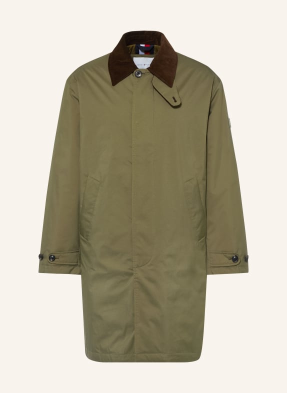 TOMMY HILFIGER Manteau KAKI / MARRON FONCÉ