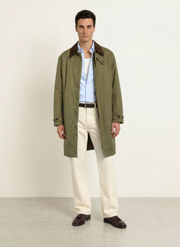 TOMMY HILFIGER Coat KHAKI / DARK BROWN